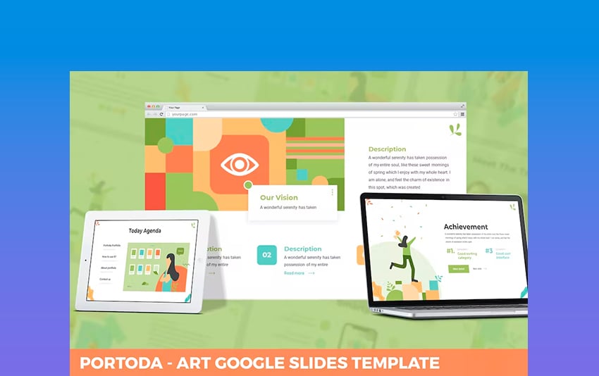 Portoda - Artistic Google Slides Themes