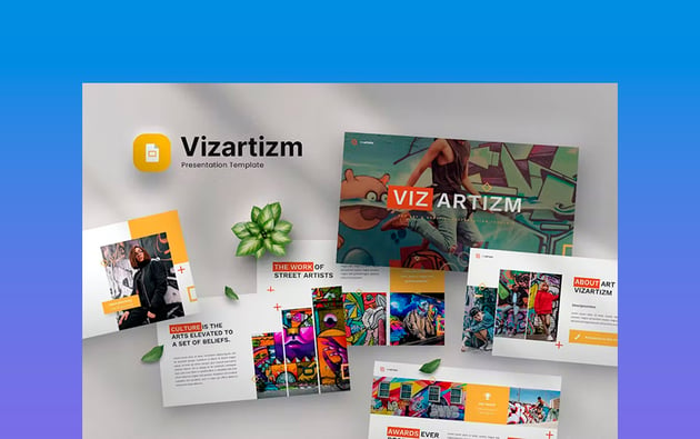 Vizartism - Pop Art Google Slides Template