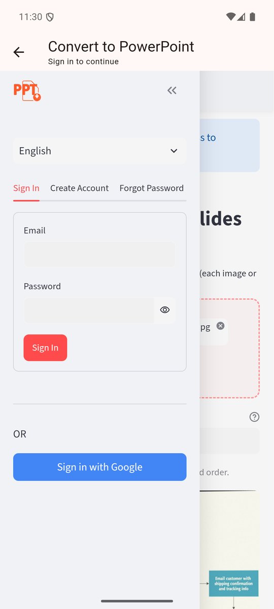 Sign in to Edit in PPT inside the app